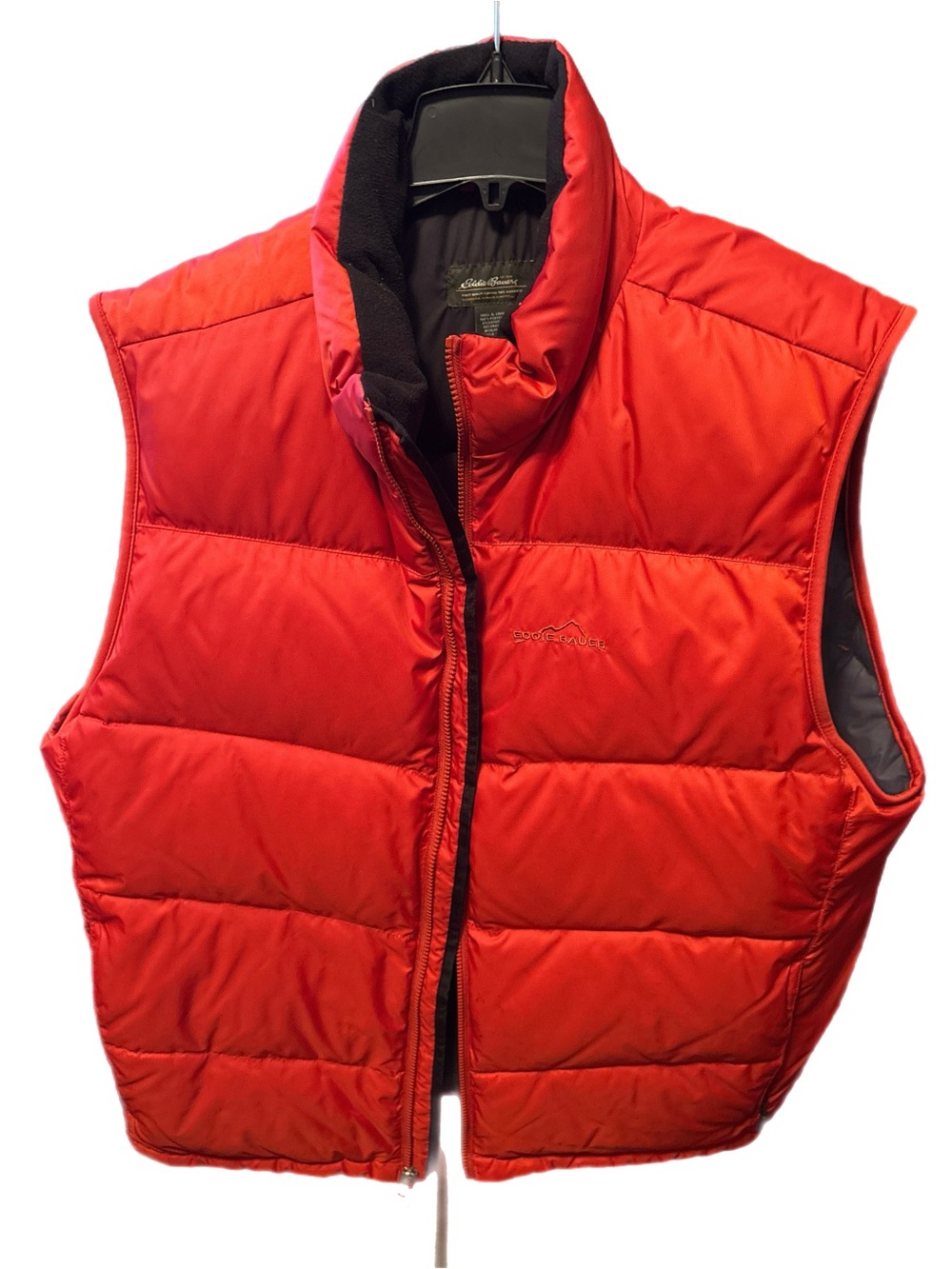 Vintage Eddie Bauer 700 Fill Goose Down Red Puffer Vest XXL